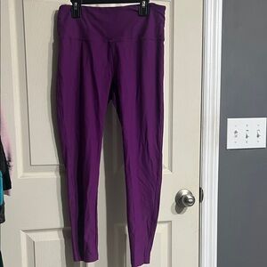Purple High-Waisted Leggings